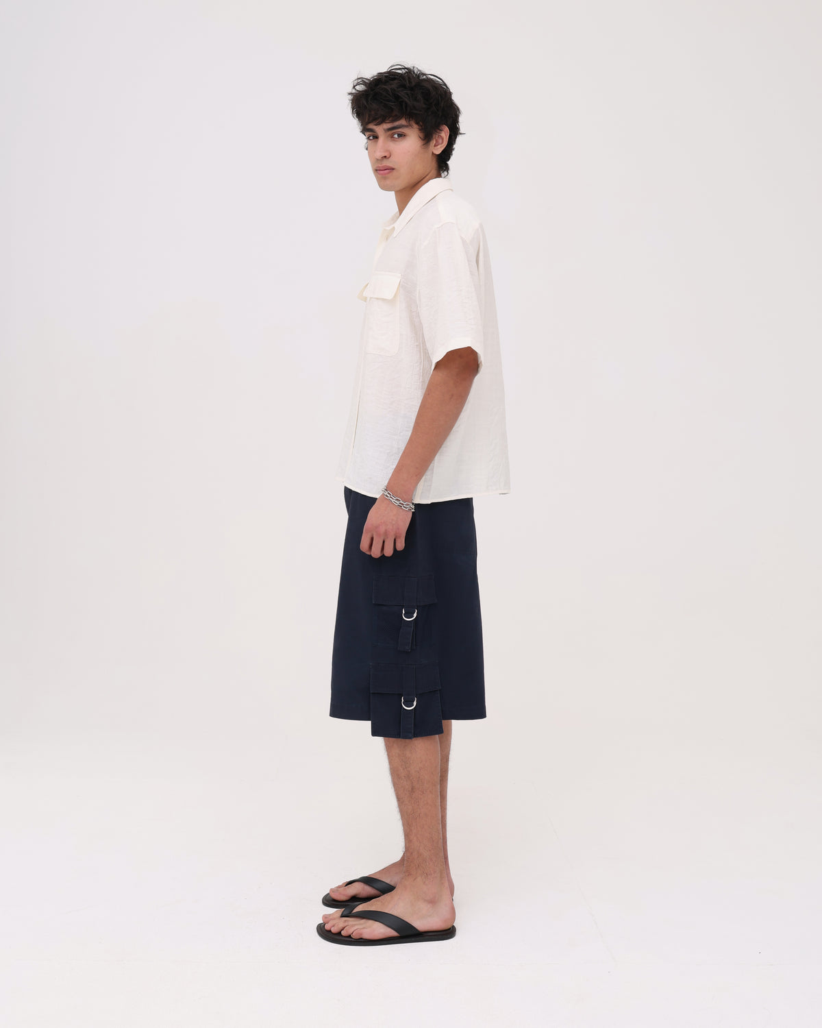 Cargo Short - Washed Navy