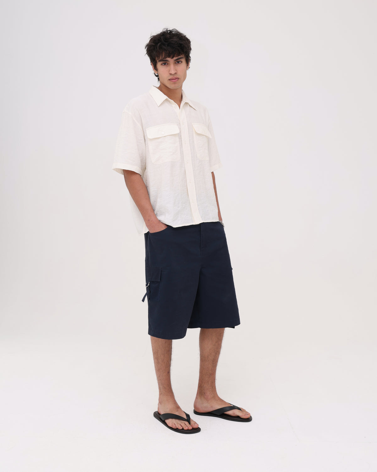 Cargo Short - Washed Navy