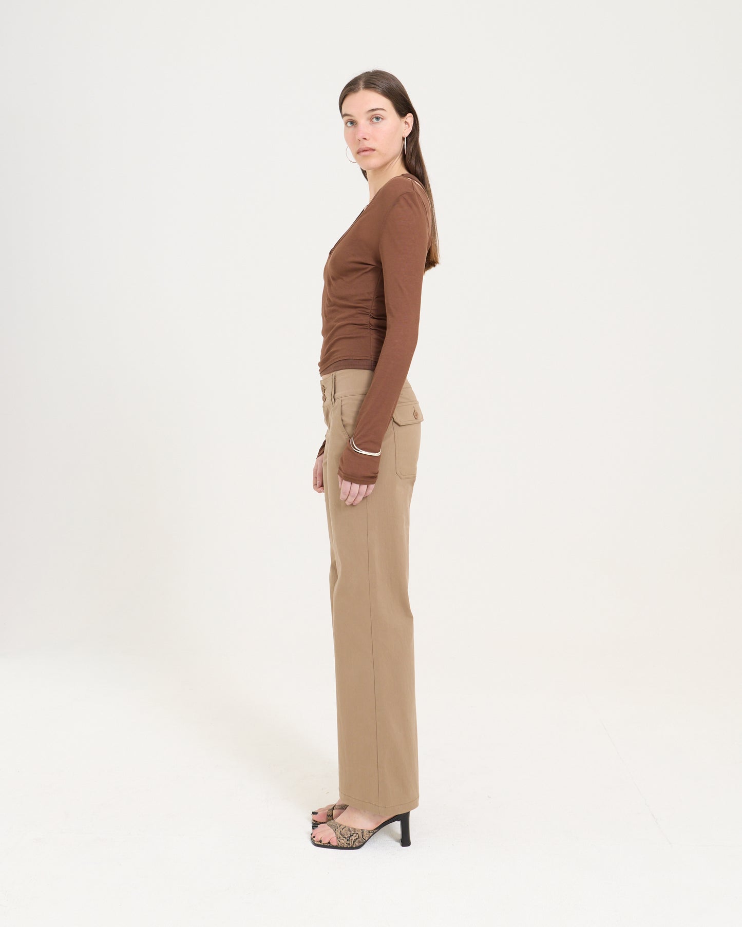 Layered Racer Tank - Caramel