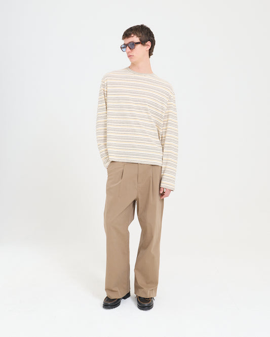 Pleated Dress Pant - Brown