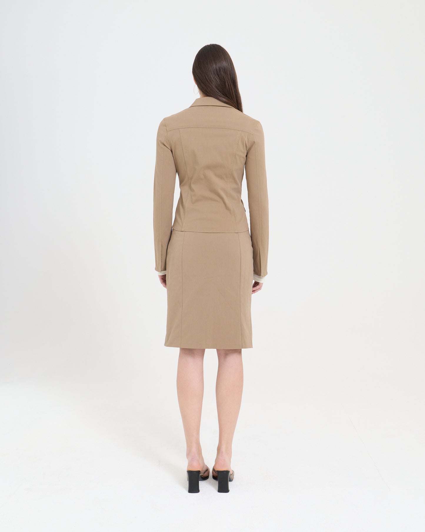 Fitted Jacket - Brown