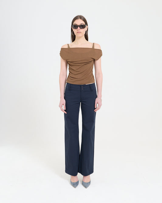LAYERED TANK - CARAMEL