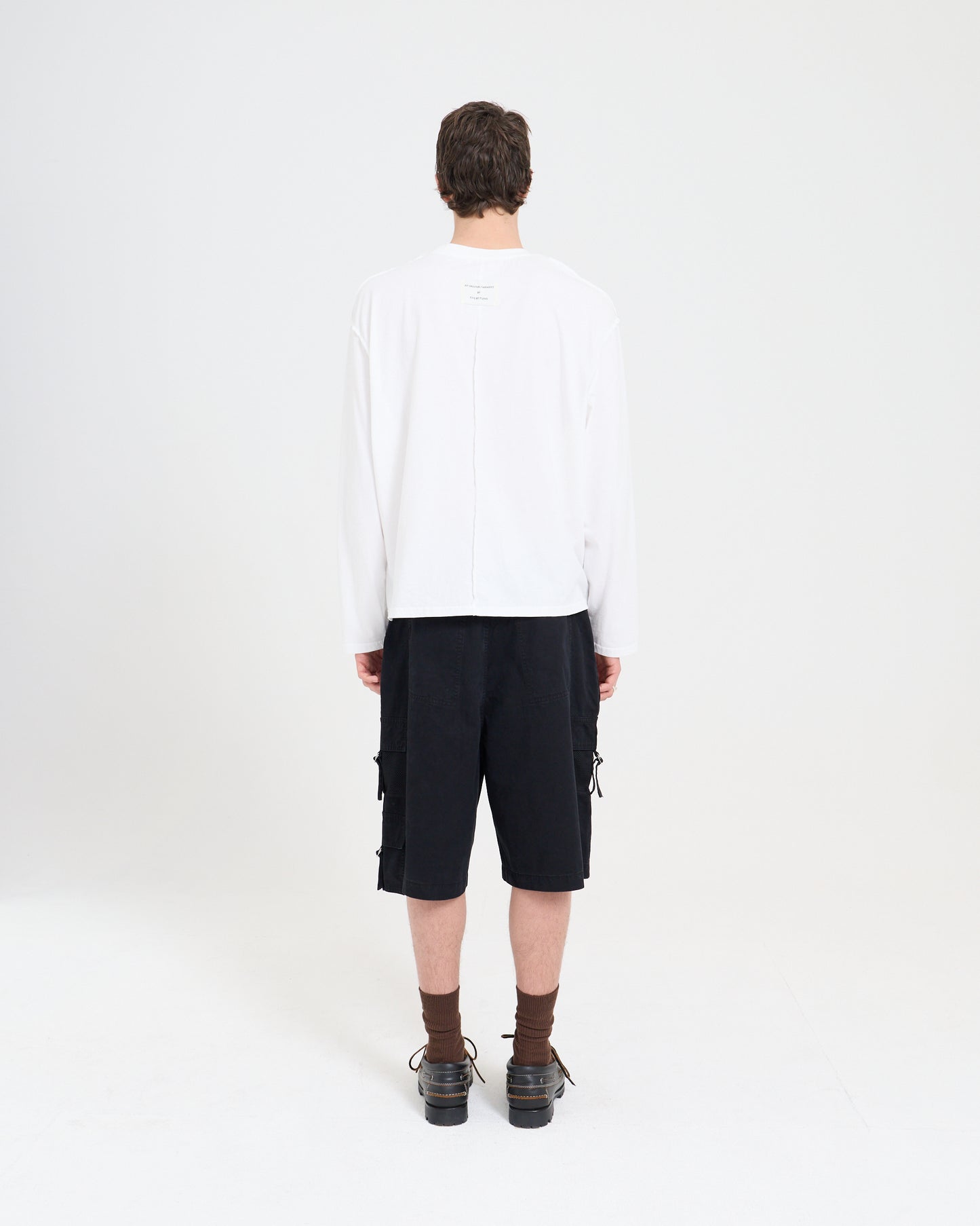 Seamed Boxy Long Sleeve - White