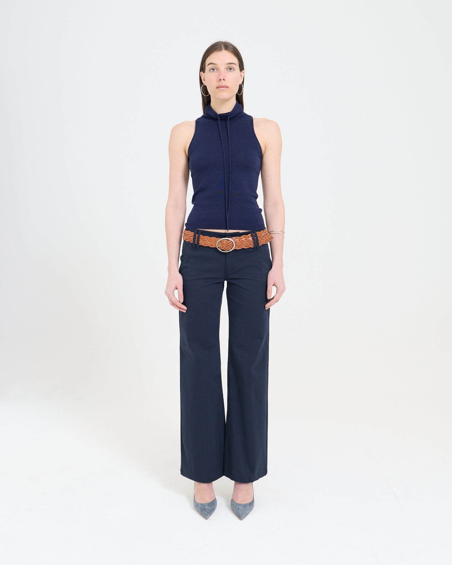 Low Rise Pocket Pant - Navy
