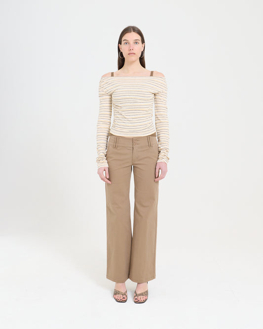 Layered LS Overlay Top - Stripe