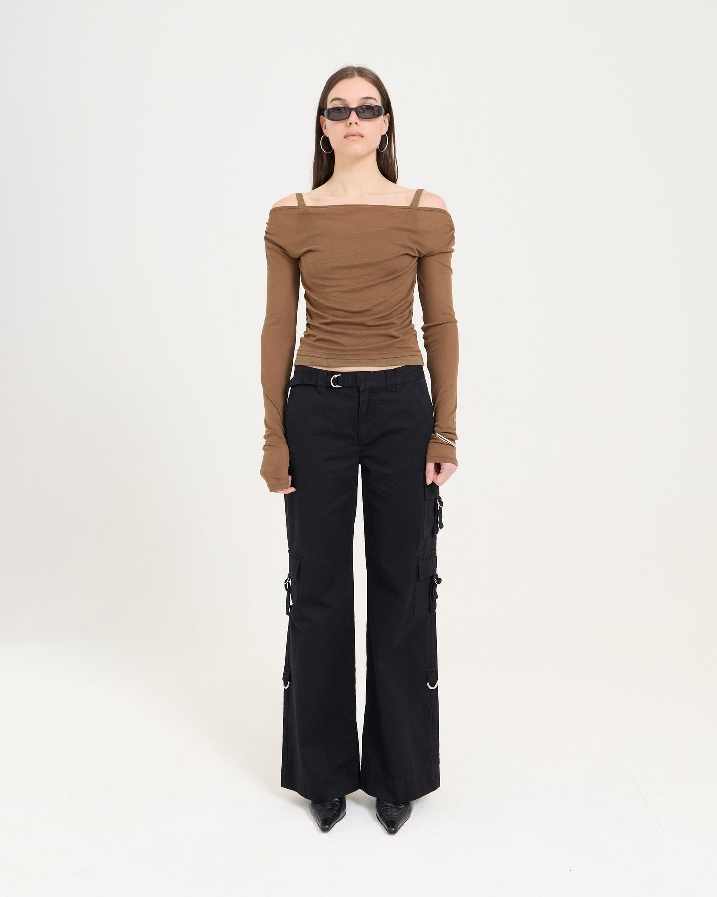 LS LAYERED TANK - CARAMEL