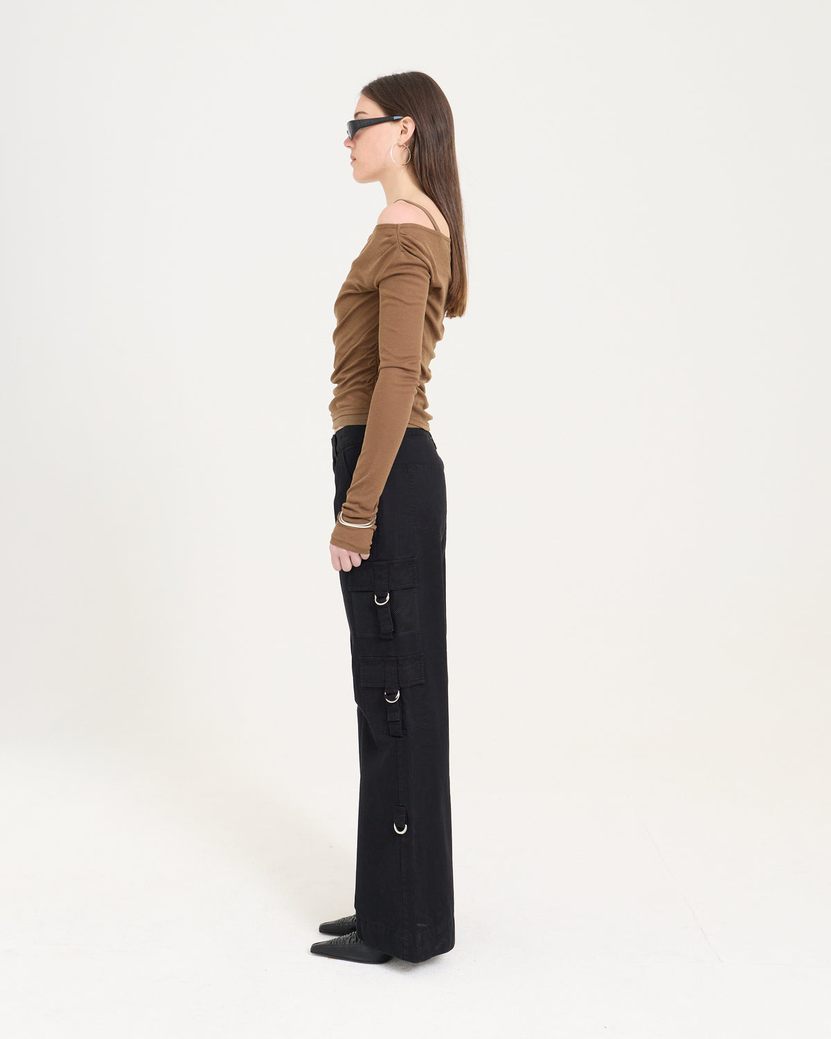 LS LAYERED TANK - CARAMEL