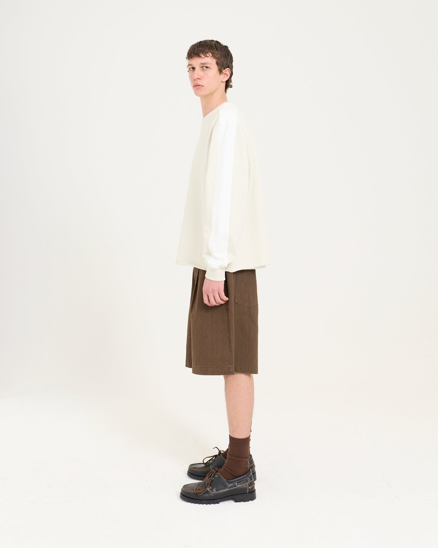 Panelled Sweatshirt - Sand