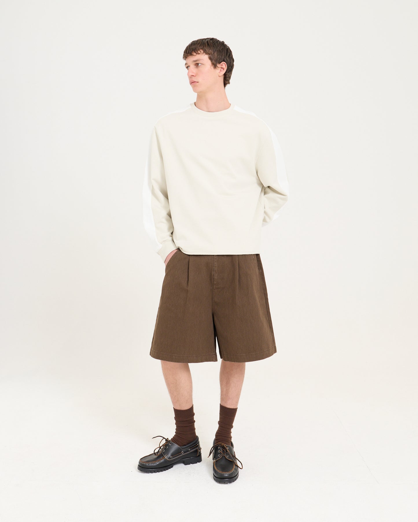 Panelled Sweatshirt - Sand