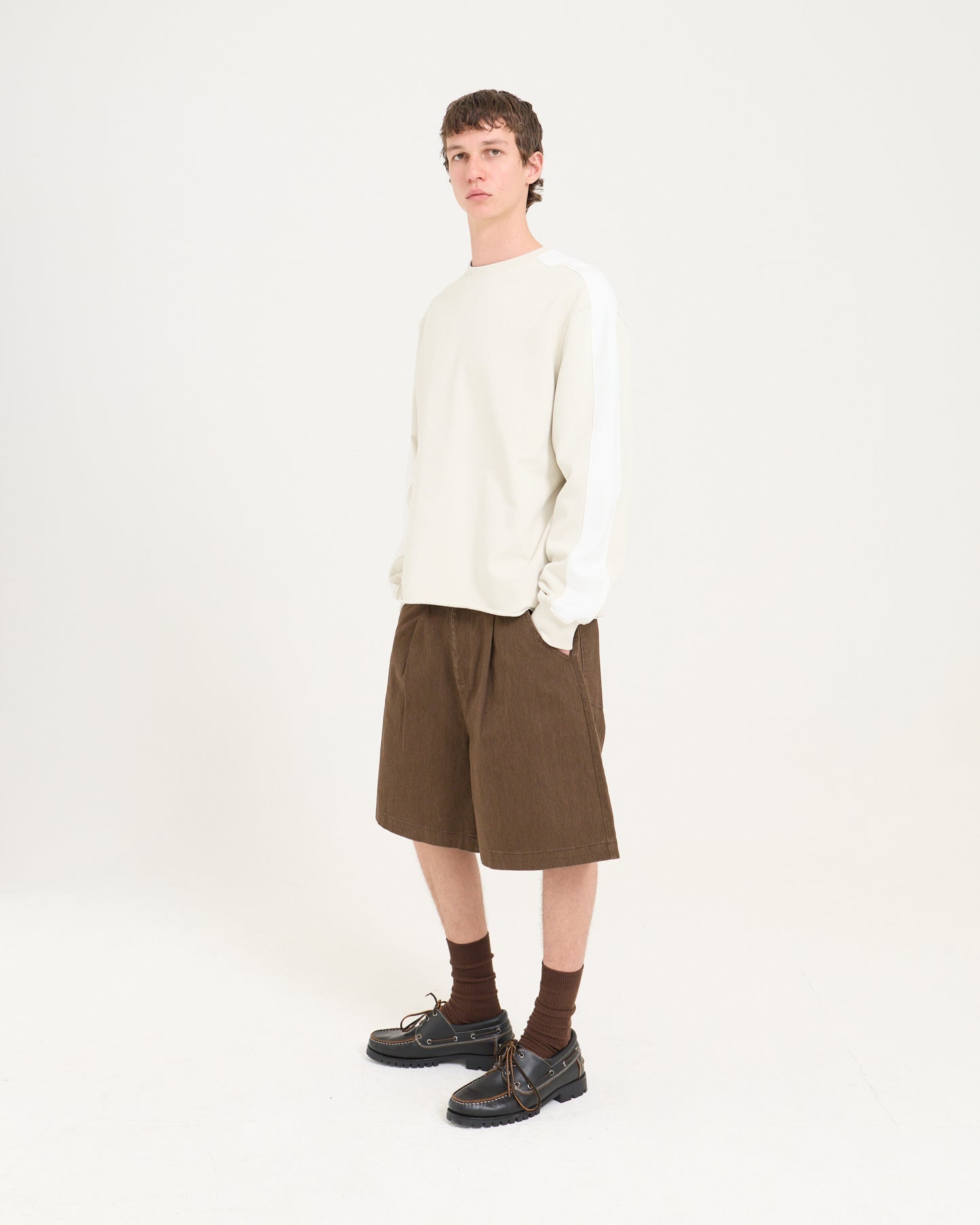Panelled Sweatshirt - Sand