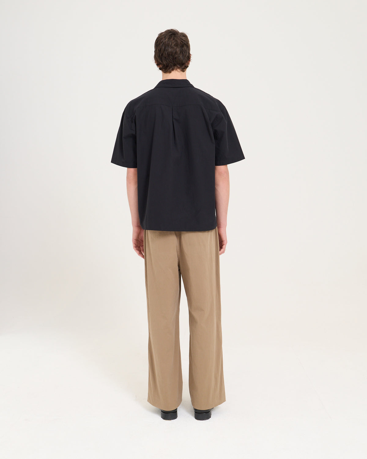 Pin Tucked Pocket Shirt - Black