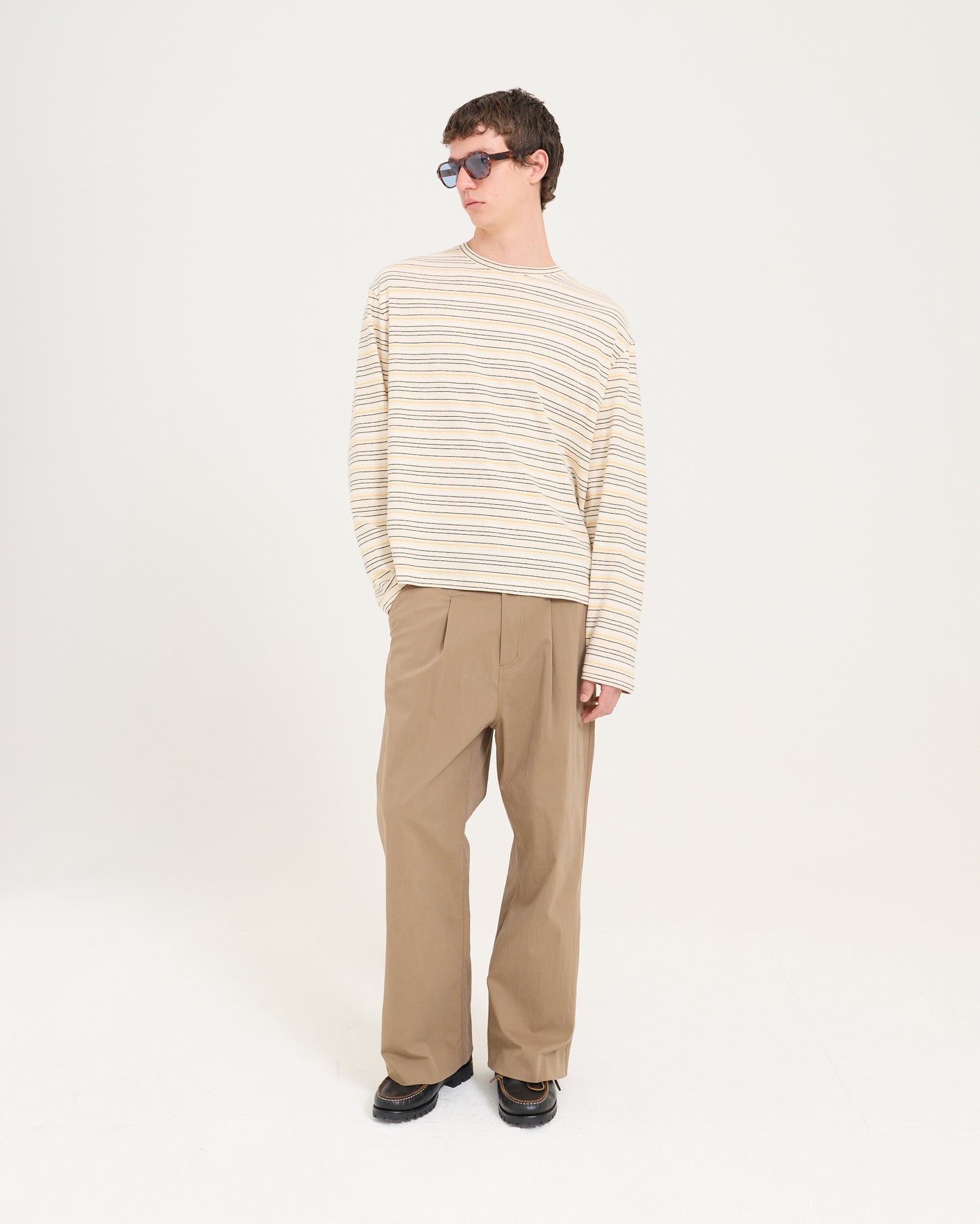 Pleated Dress Pant - Brown