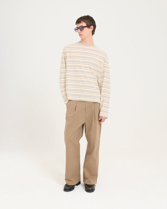 Pleated Dress Pant - Brown