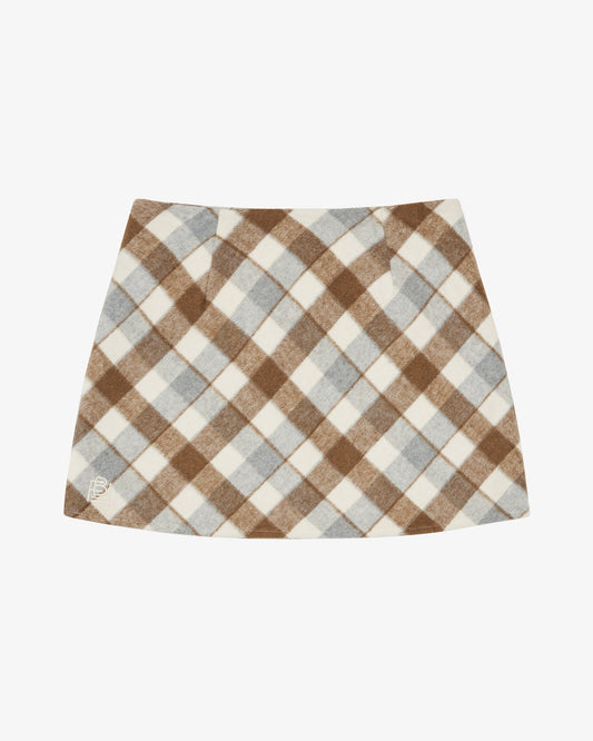 Women's Mini Skirt - Plaid