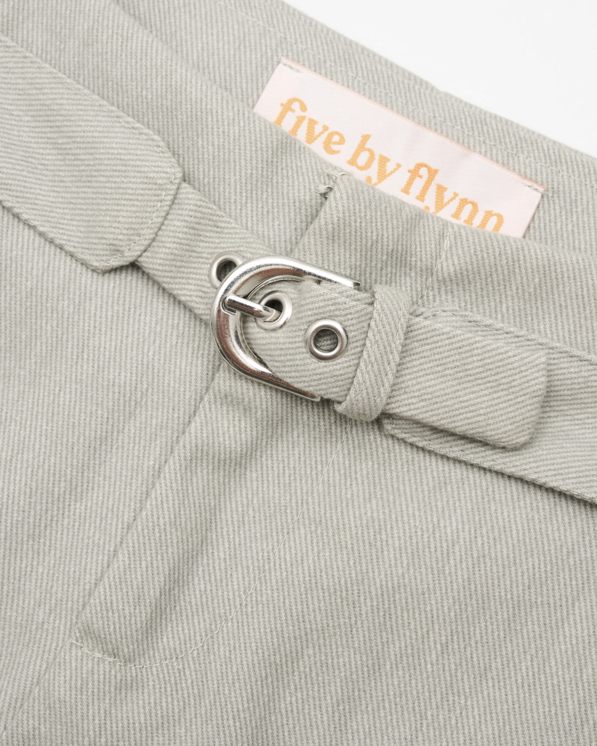 Belted Micro Short - Washed Grey