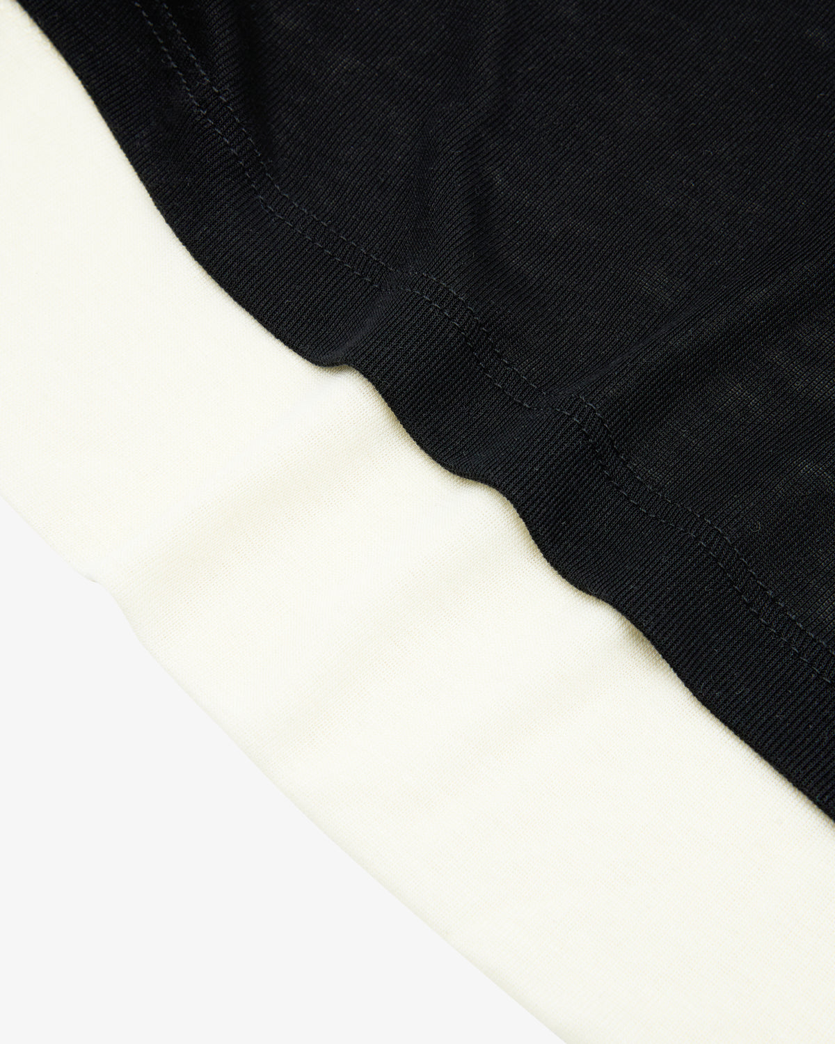 Layered Midi Skirt - Black / Cream