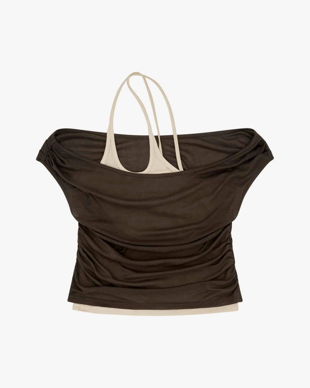 Womens Layered Off Shoulder Top