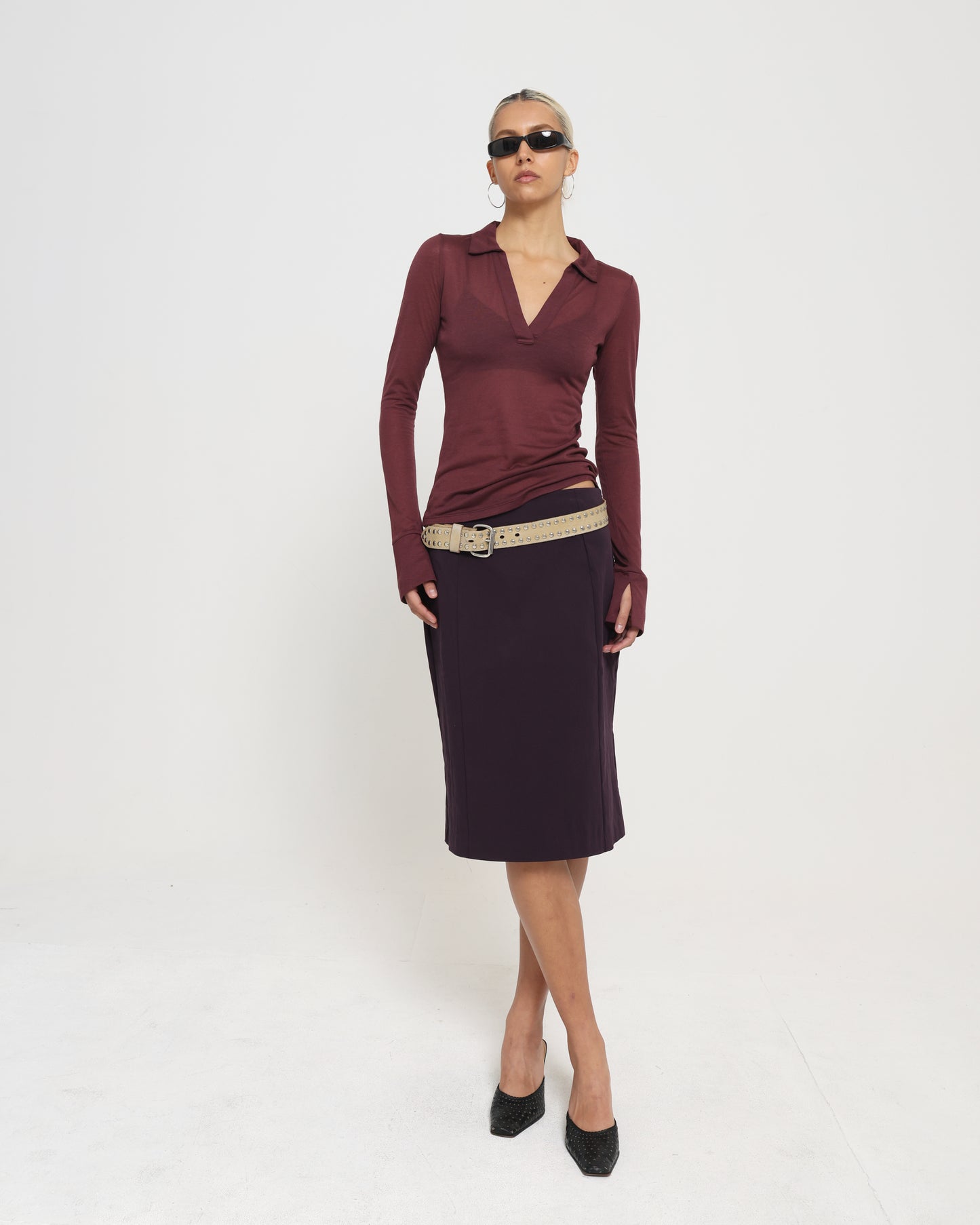 LS POLO - PLUM