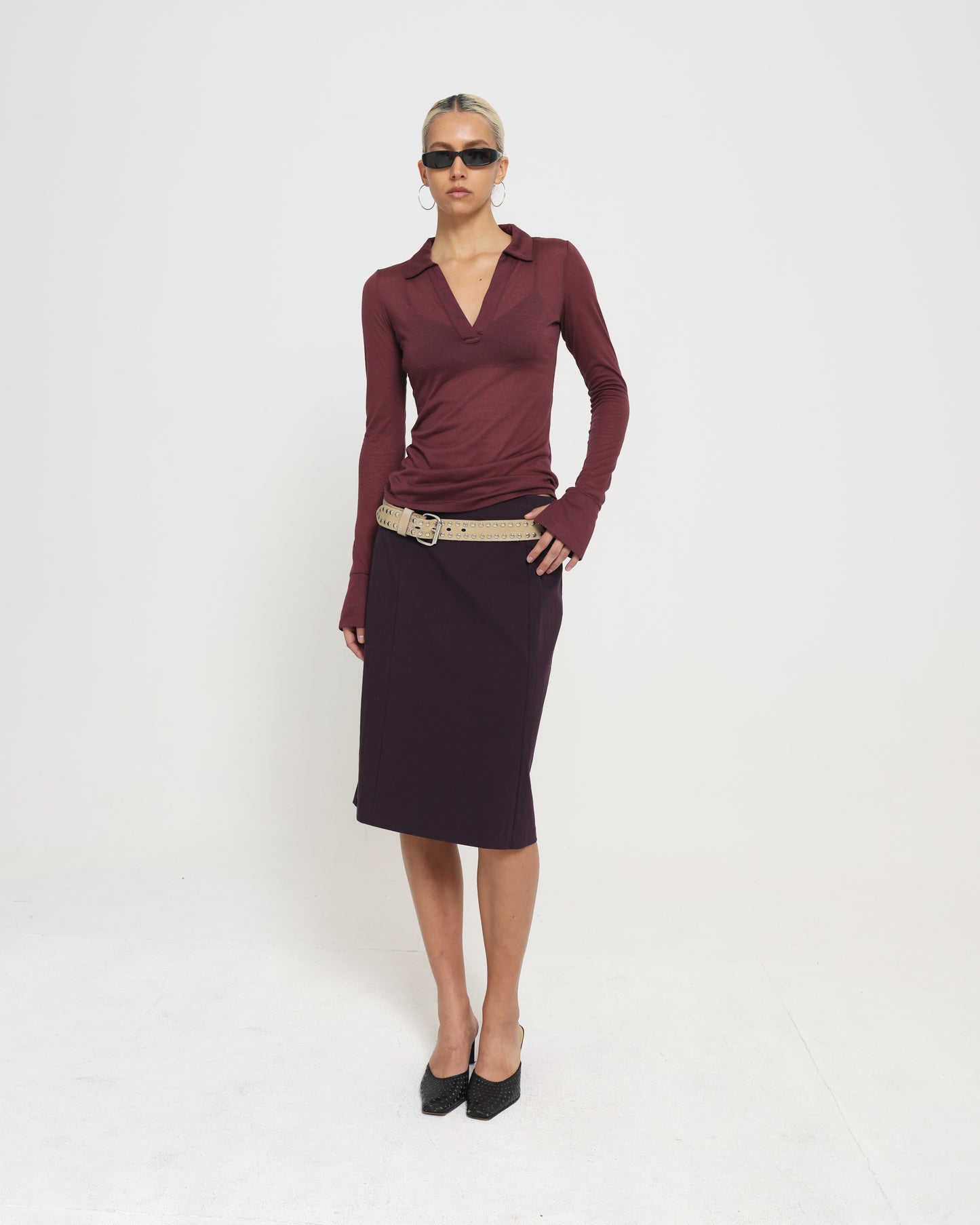 LS POLO - PLUM