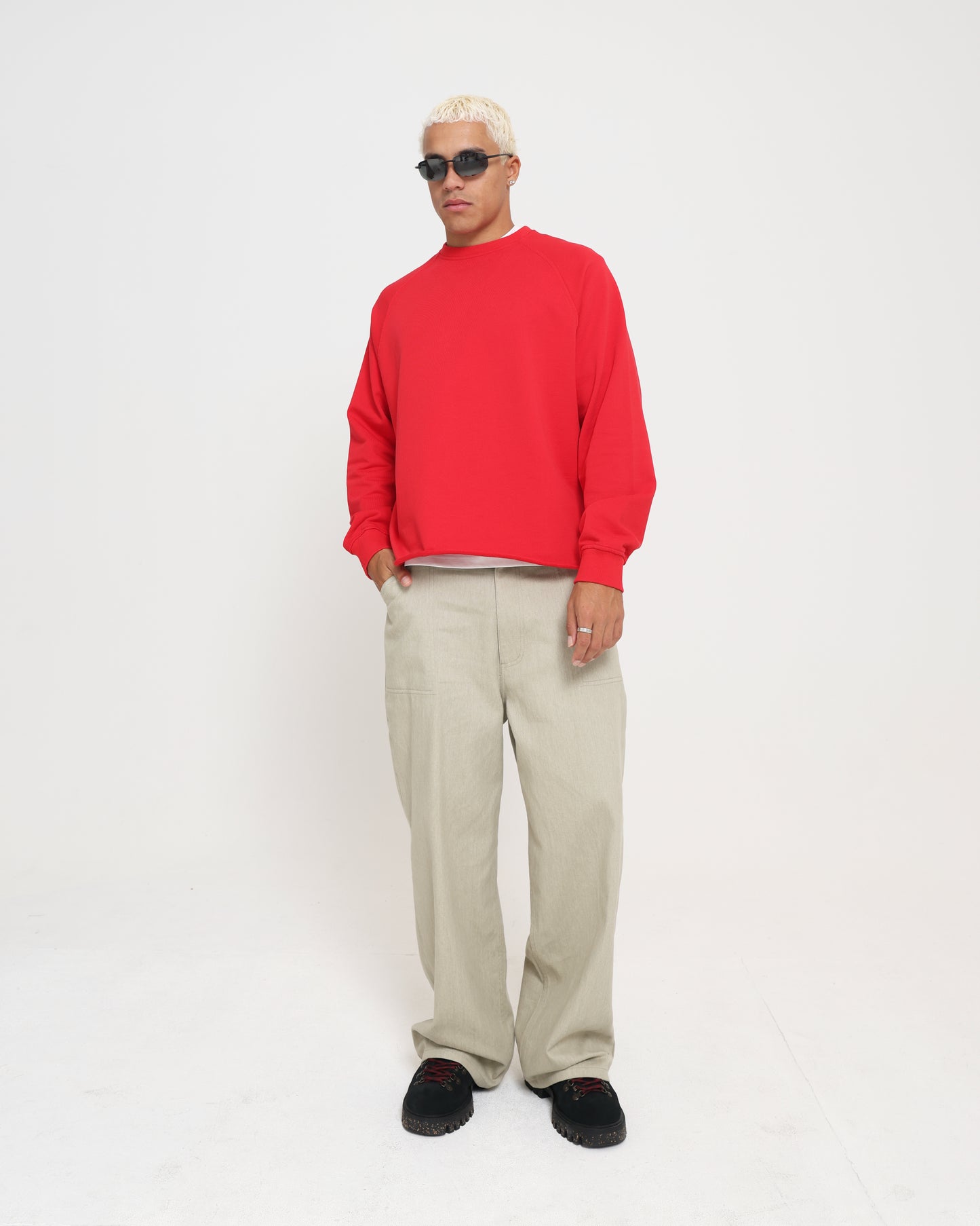 RAGLAN SWEATSHIRT - CHILLI
