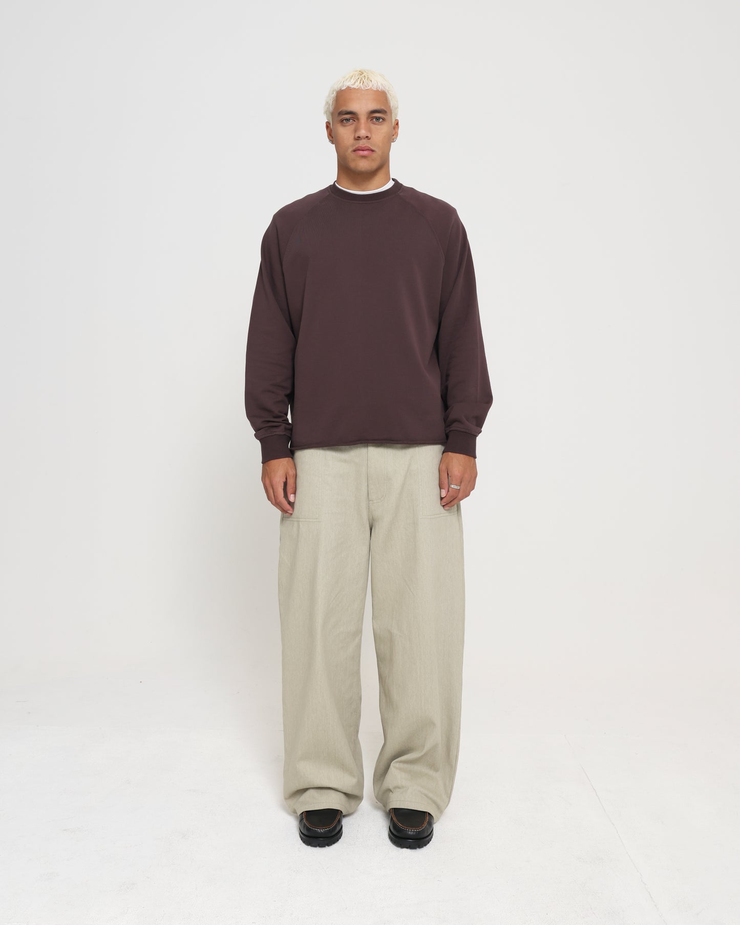 RAGLAN SWEATSHIRT - CHOLOCATE