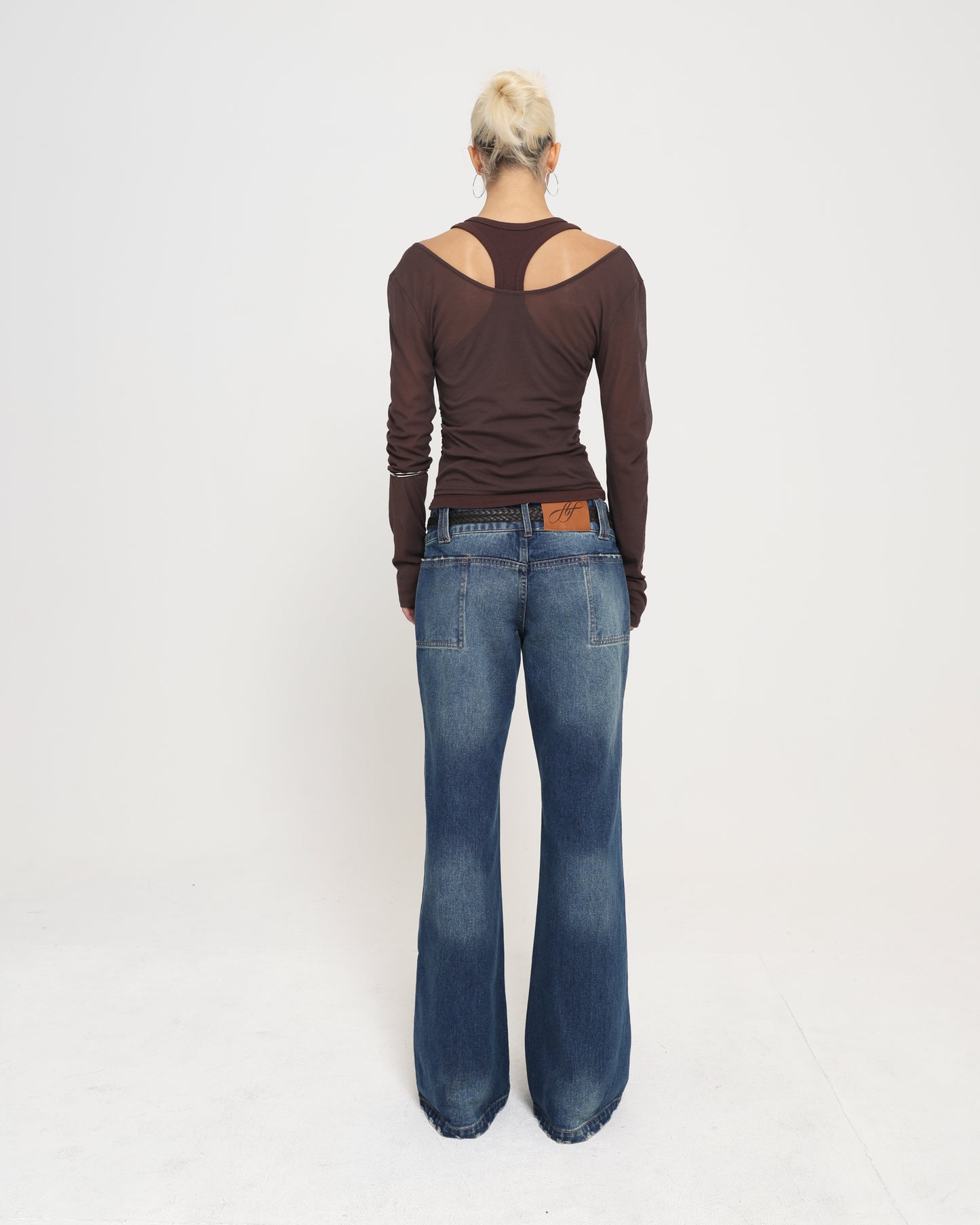 Layered Racer Tank - Chocolate