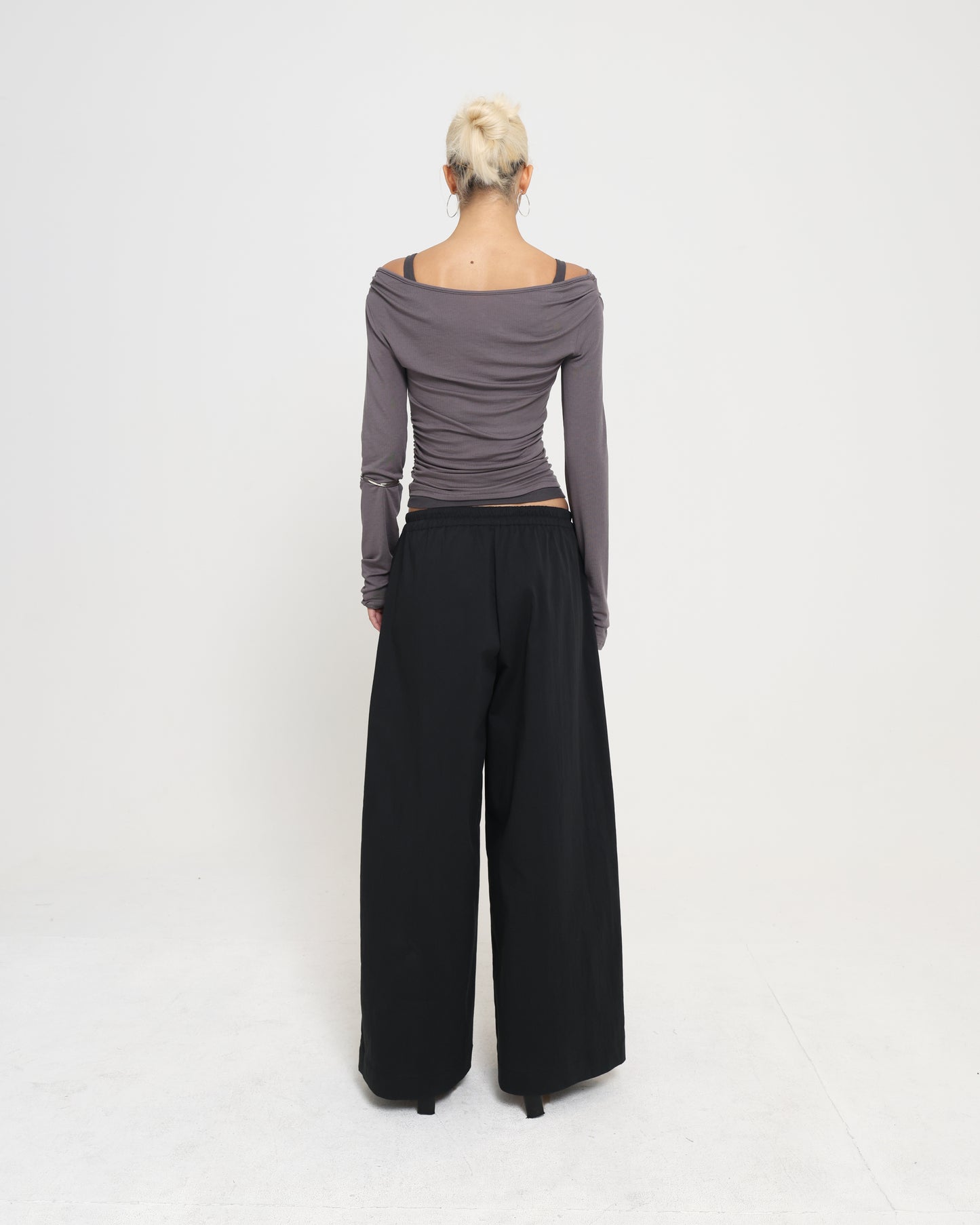LAYERED LS TOP - Charcoal