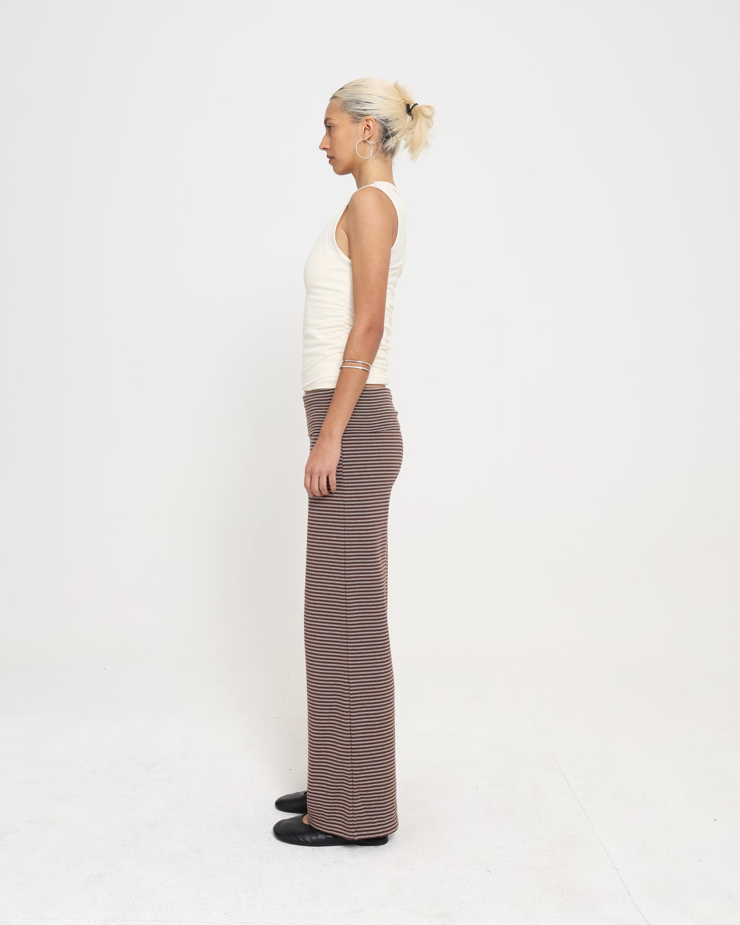FOLDED PANT - Brown