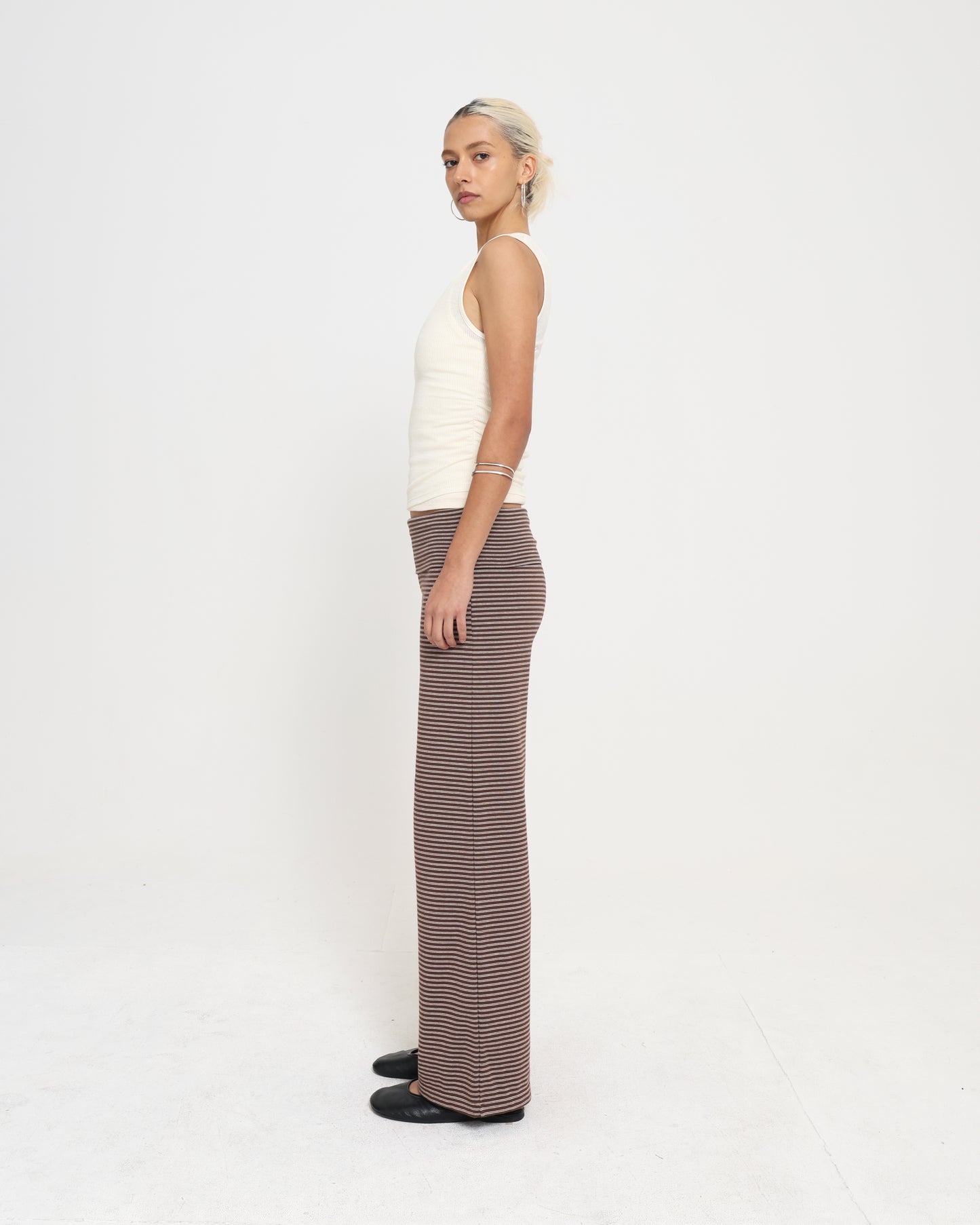 LAYERED RACER BACK TANK - Cream