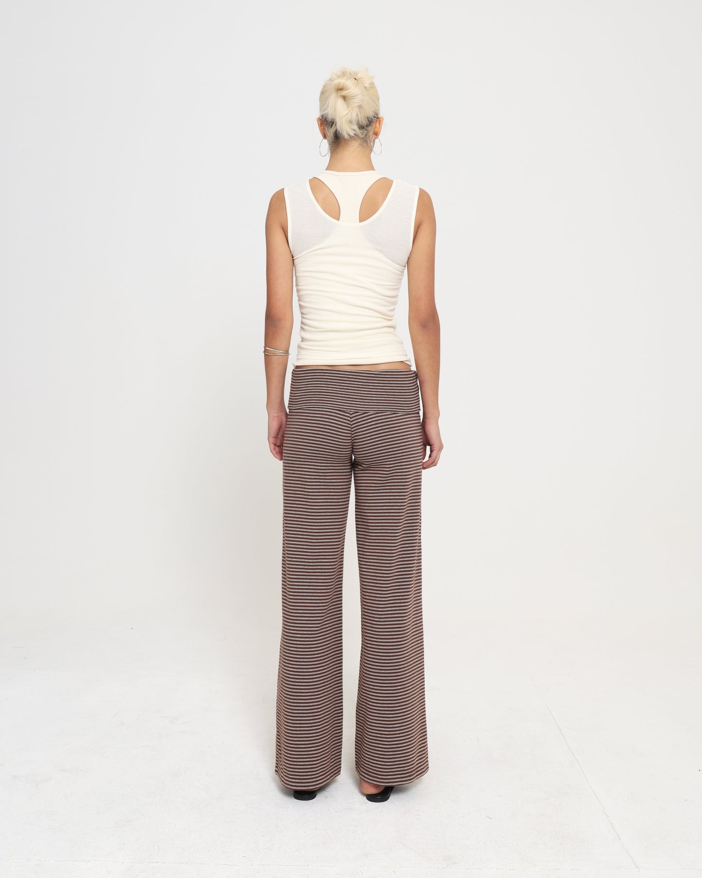 LAYERED RACER BACK TANK - Cream