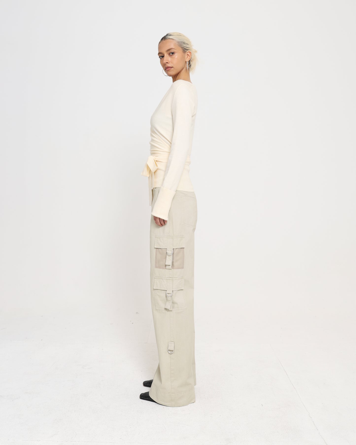 Women's Wrap Cardigan - CREAM
