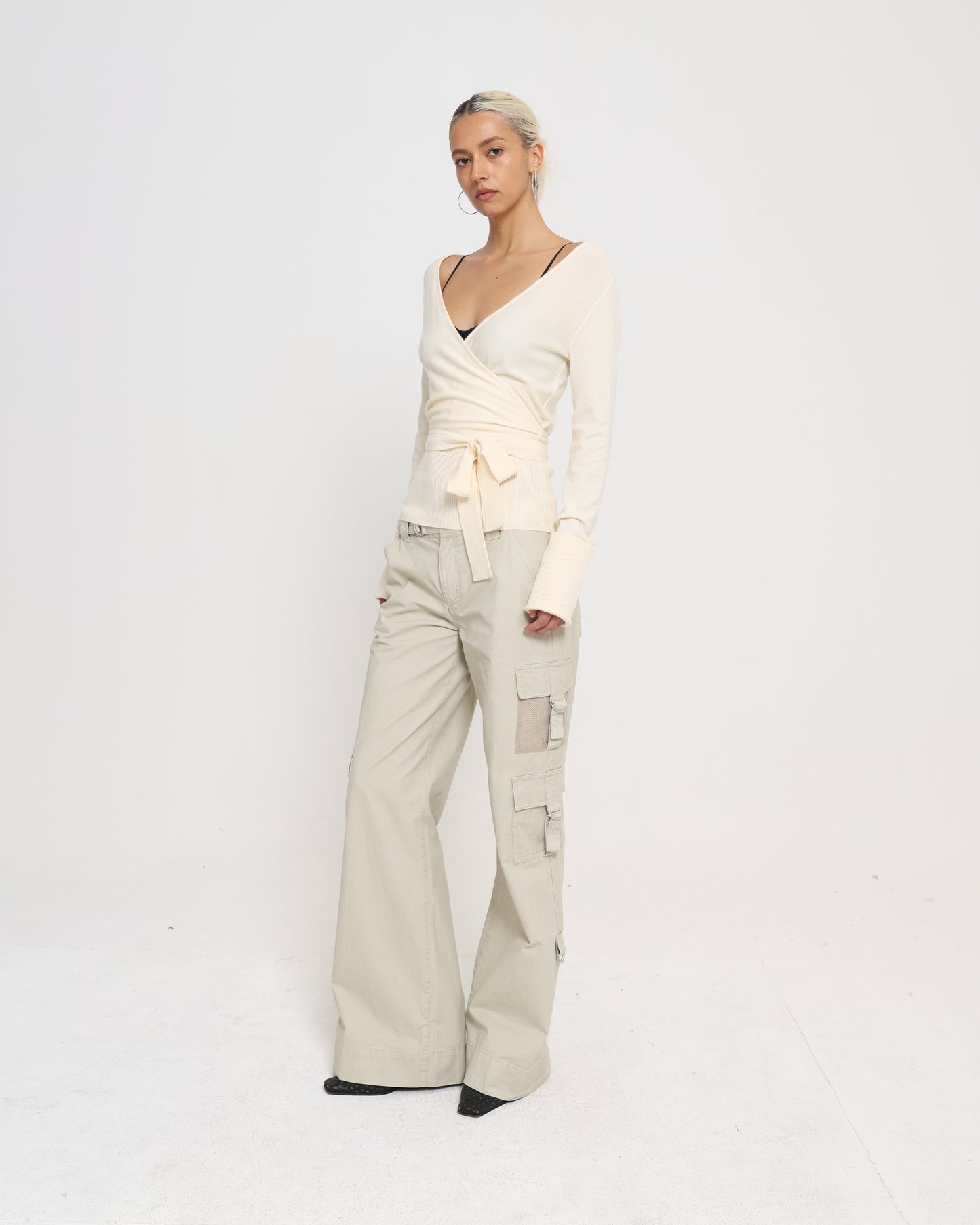 Women's Wrap Cardigan - CREAM