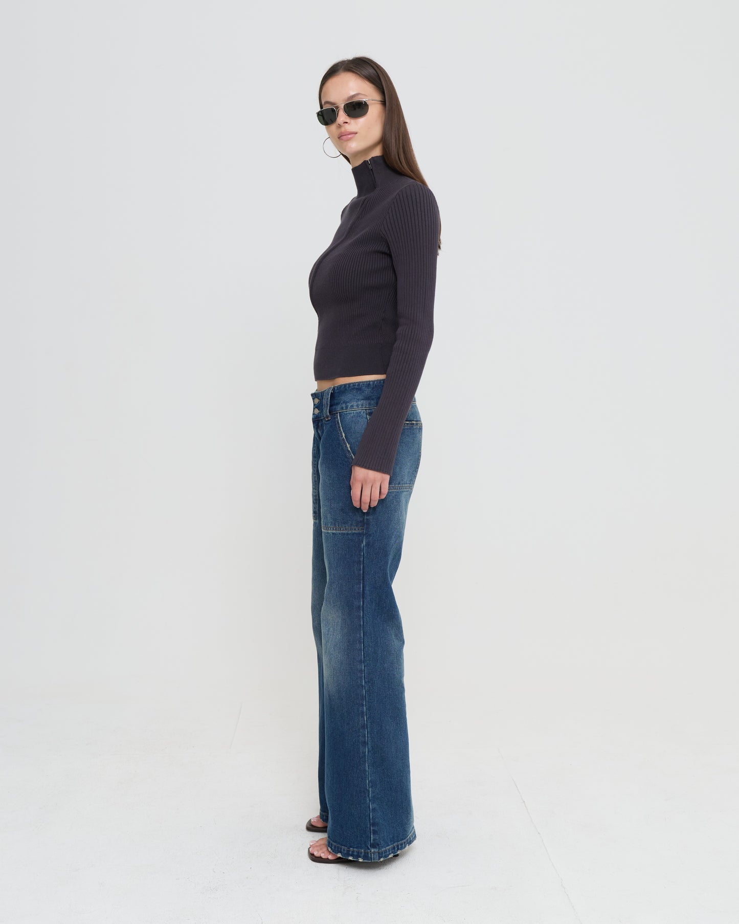 Women's Asym Zip Cardigan
