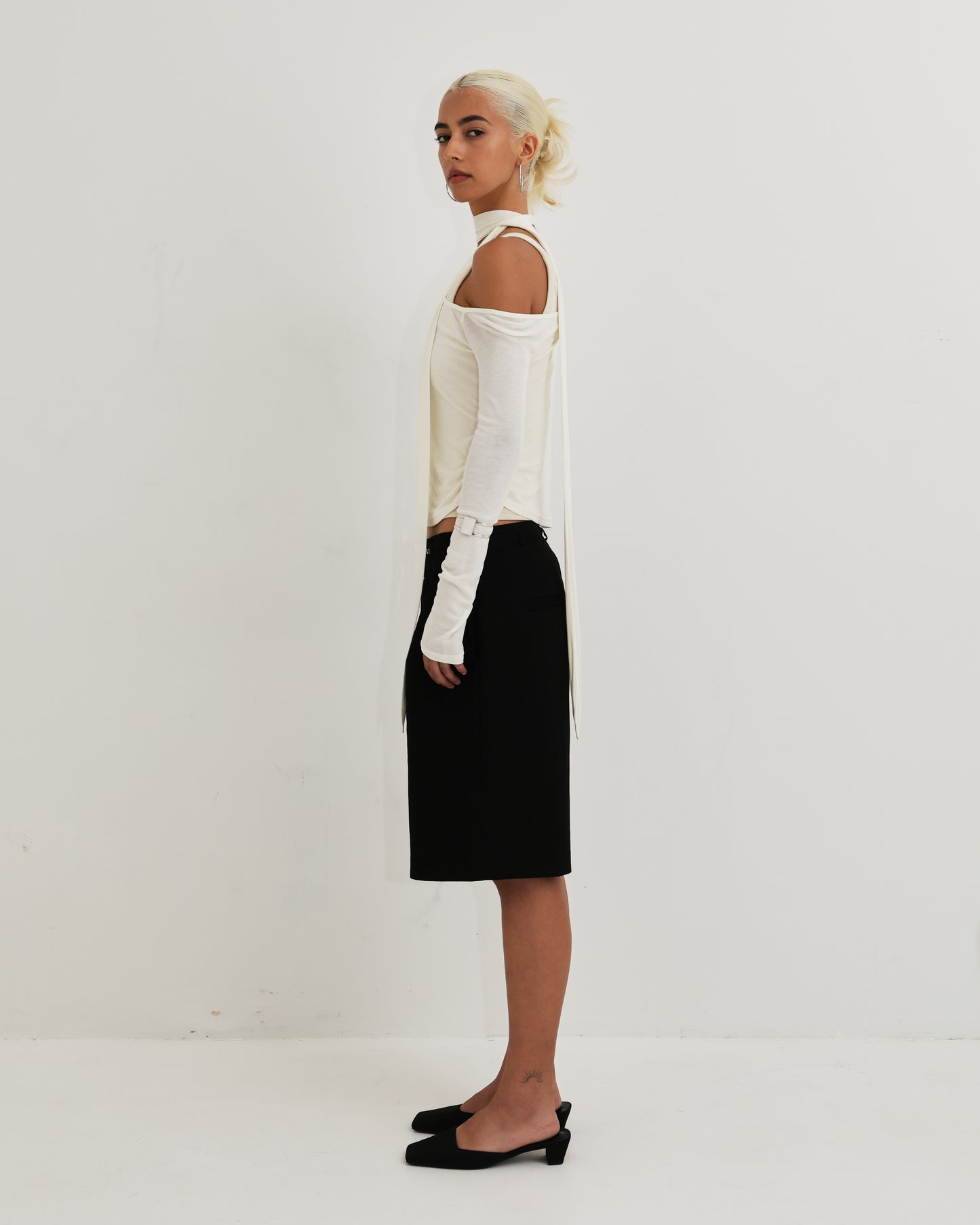 Women's Layered Scarf Top