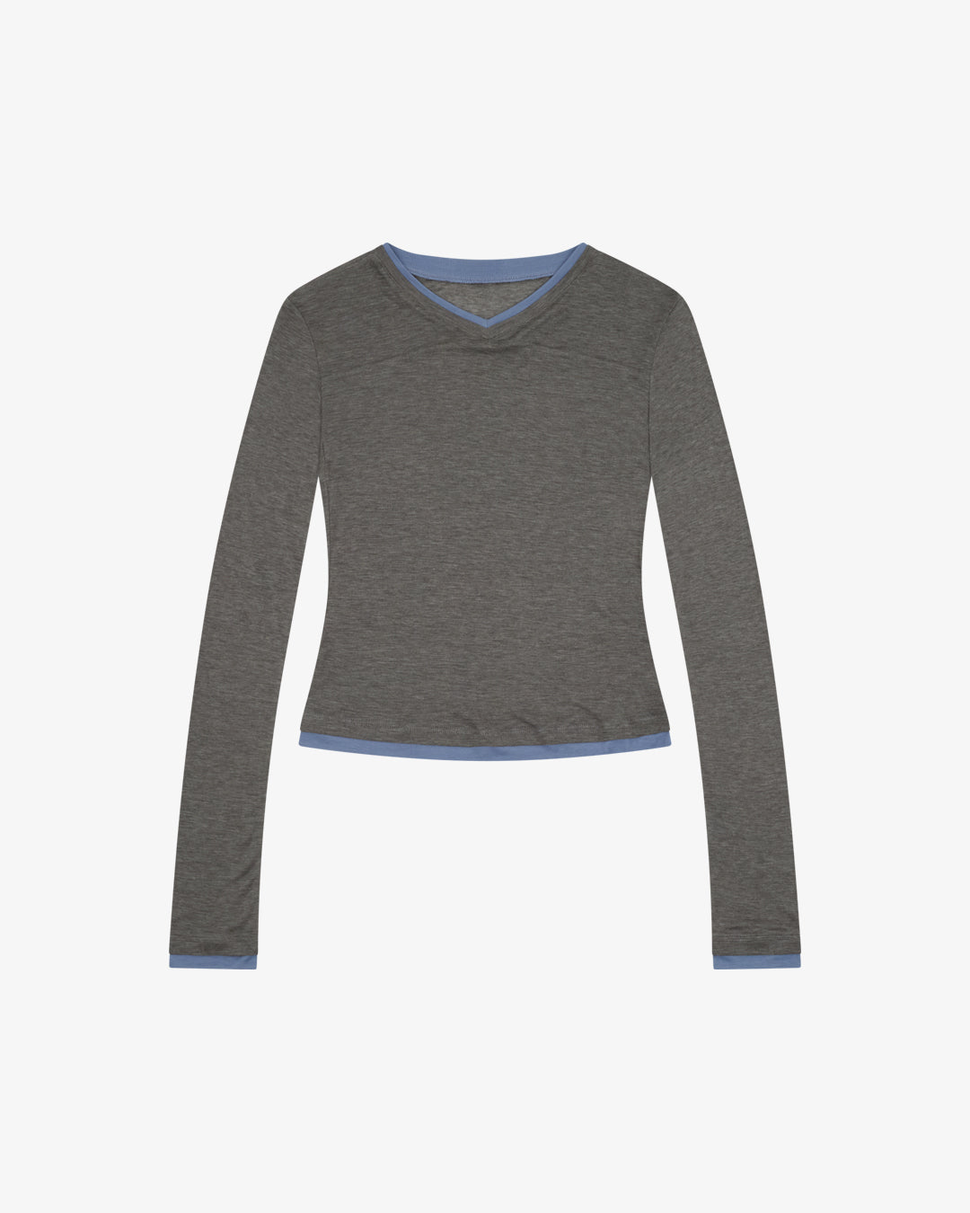 Women's V Neck LS Tee