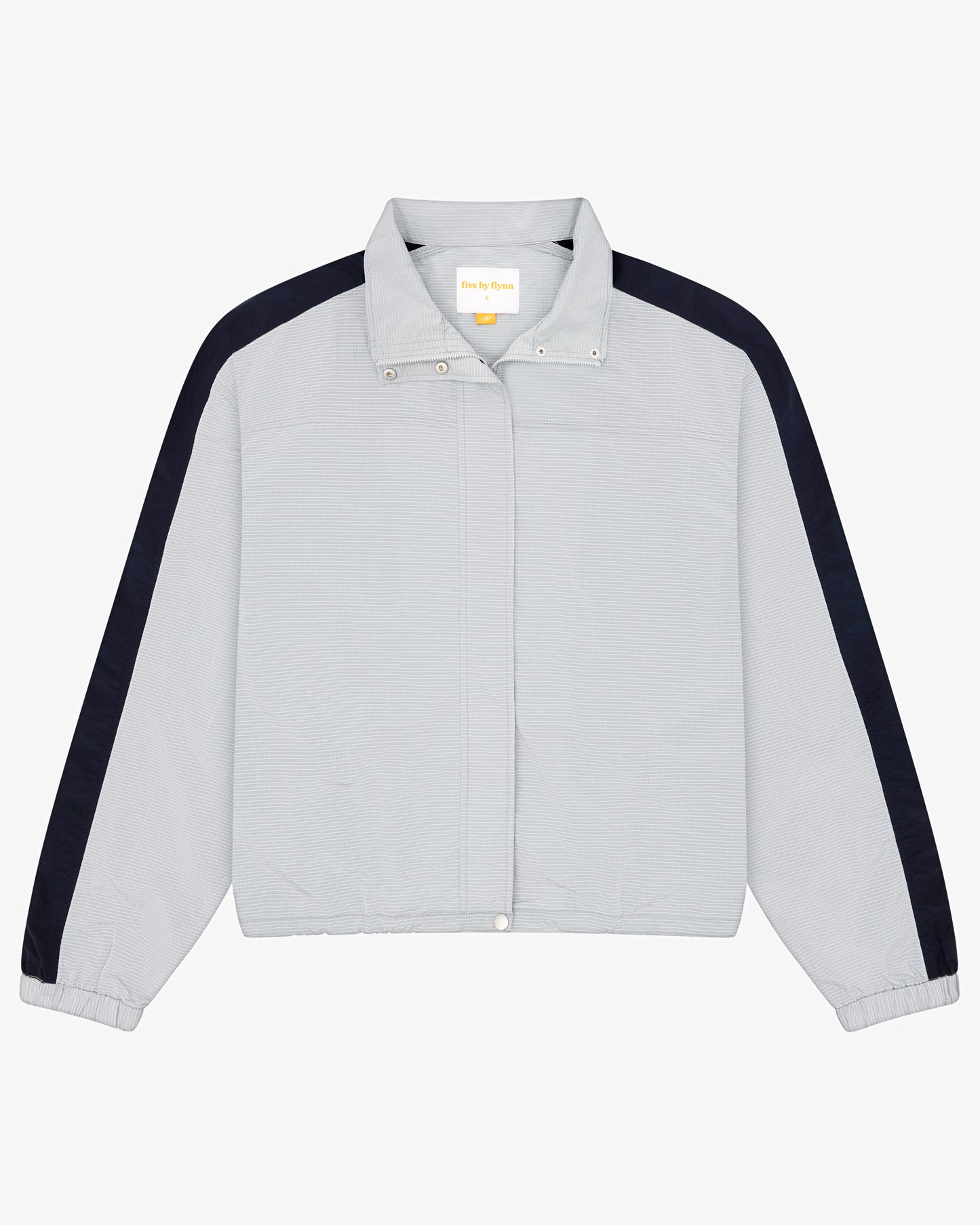 Windbreaker Jacket - Light Grey/Navy