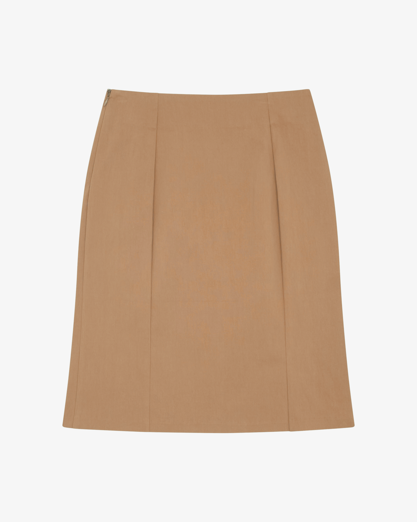 Column Midi Skirt - Brown