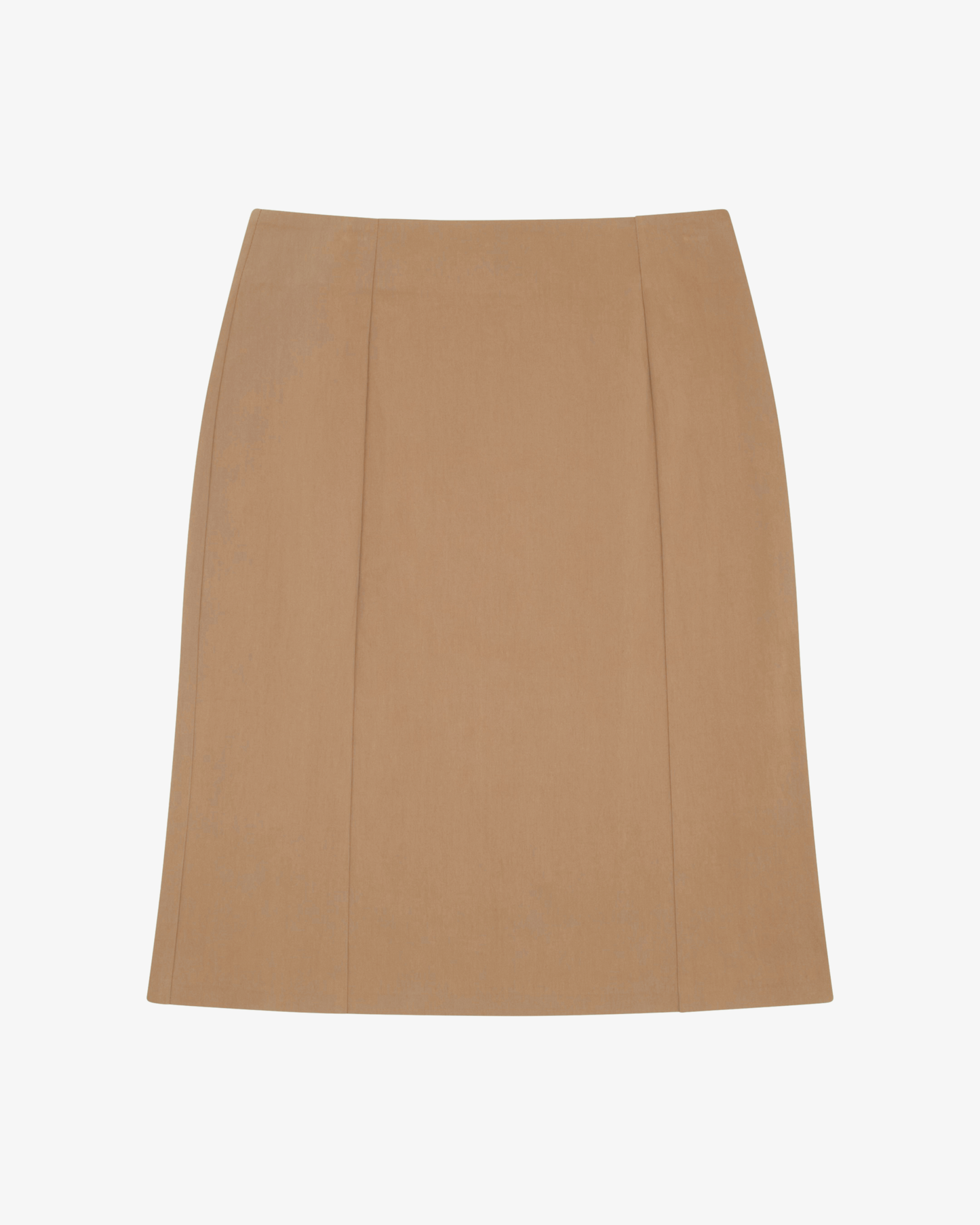 Column Midi Skirt - Brown