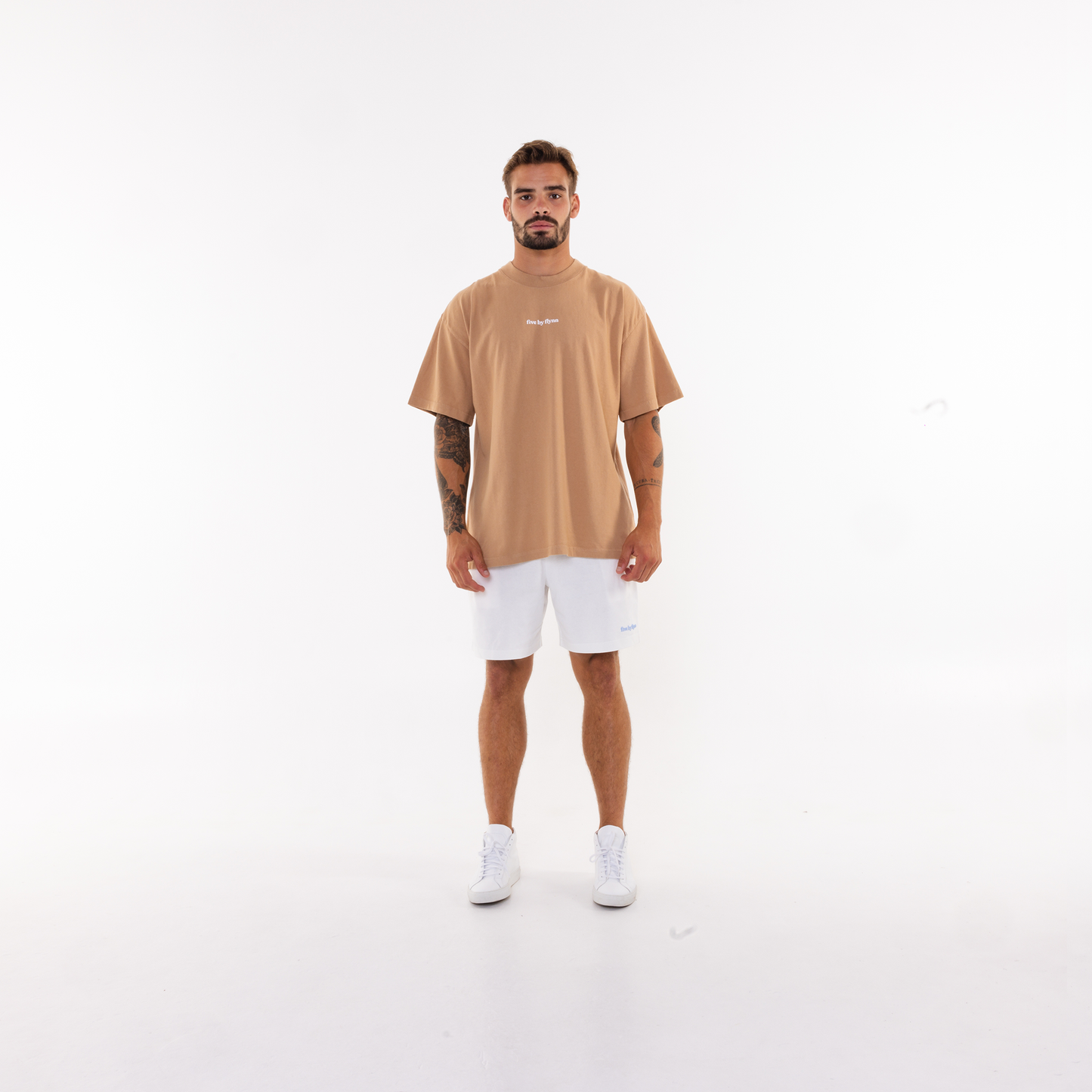 Logo Cotton Tee - Brown