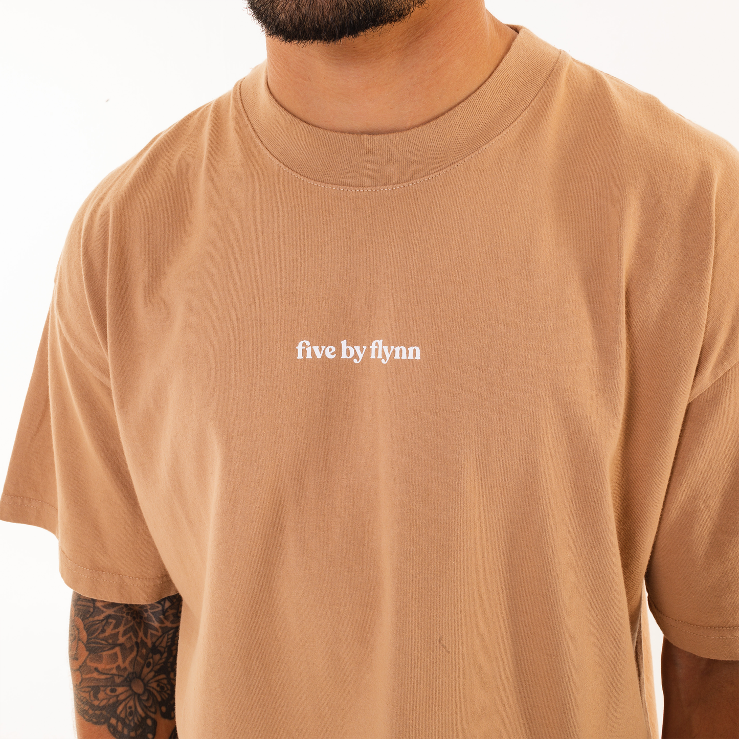 Logo Cotton Tee - Brown